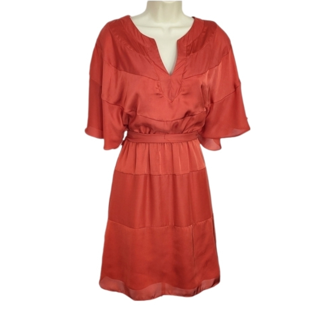 Vince Camuto Dress Dolman Sleeve Rust Size 2 - Picture 2 of 12